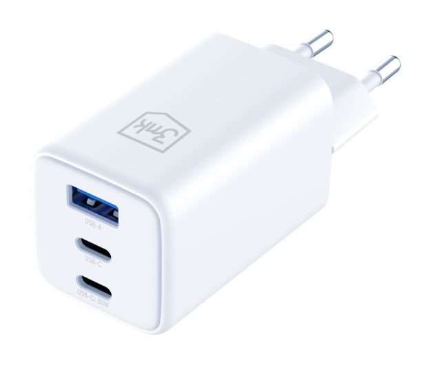 3MK Hyper GaN Charger 65W QC4+ PD PPS USB 1A2C White EU - 1333354 - zdjęcie 2